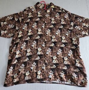Puritan Aloha Hawaiian Short Sleeve Shirt Graphic Print Colorful Soft Rayon 3XL